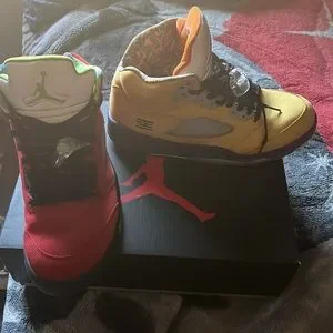 I\'m selling my retro 5 jordons Nike Air Jordan 5 Retro SE What The Men main image 3